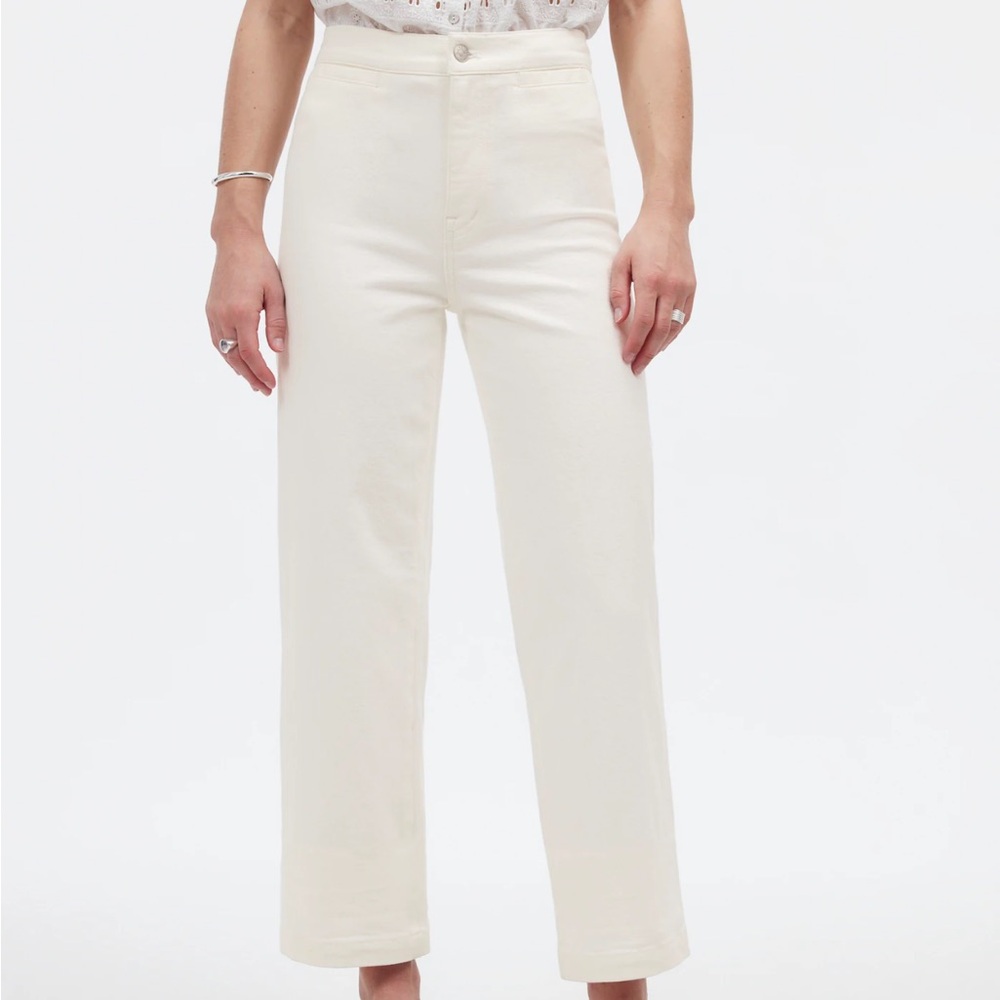 The Petite Emmett Wide-Leg Crop Jean: Welt Pocket Edition - Picture 2 of 6